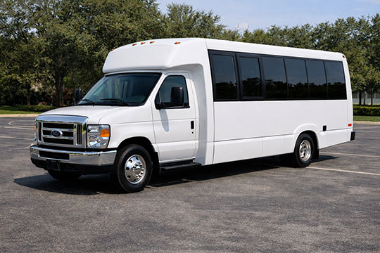 18-passenger minibus available for charter in Denver, CO